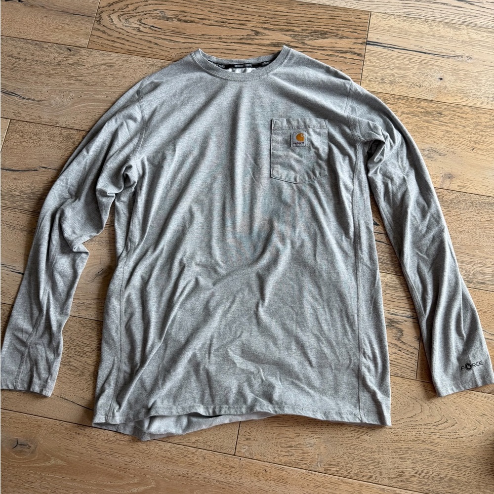 Carhartt Heather Gray Long Sleeve Tee